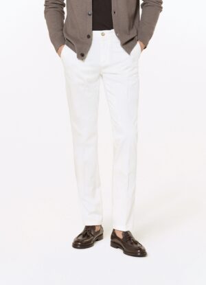 Krēmbaltas chino bikses vīriešiem