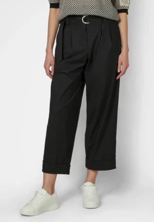 Saīsināta piegriezuma bikses ar savelkamu jostu