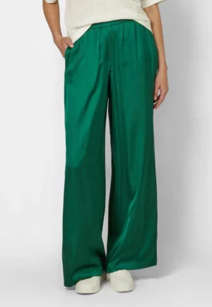 Satīna bikses ar elastīgu jostasvietu