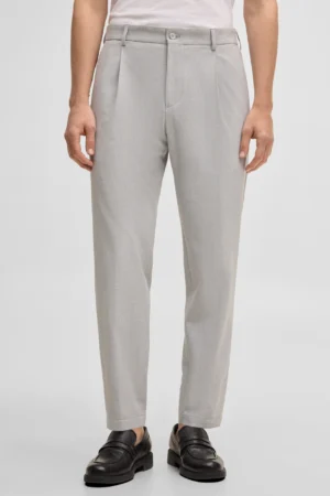 Vīriešu uzvalka bikses ar ielocēm