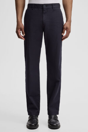 Tumši zilas chino bikses ar regulējamu jostasvietu