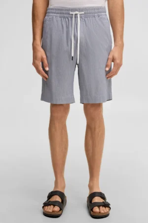 Pelēkzili liocela šorti ar sasienamu jostu