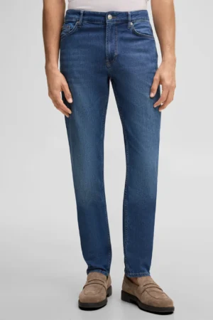 Viegli pieguļoši kokvilnas džinsi vīriešiem