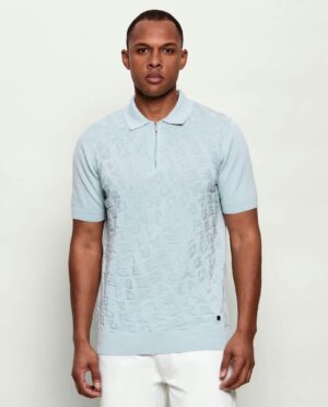 Kokvilnas polo krekls ar logo burtu rakstu