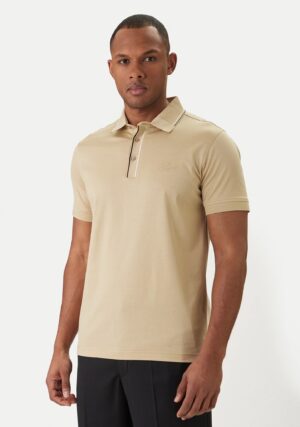 Kokvilnas polo krekls ar smalkiem akcentiem