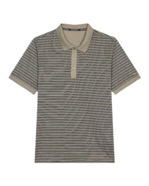Polo krekls ar smalku svītru rakstu