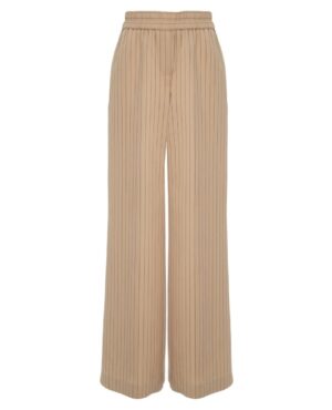 Plata piegriezuma bikses ar elastīgu jostasvietu