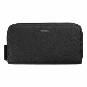Melns liela izmēra naudas maks sievietēm