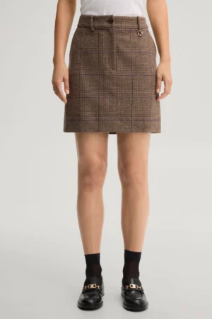 Mini svārki ar rūtotu rakstu